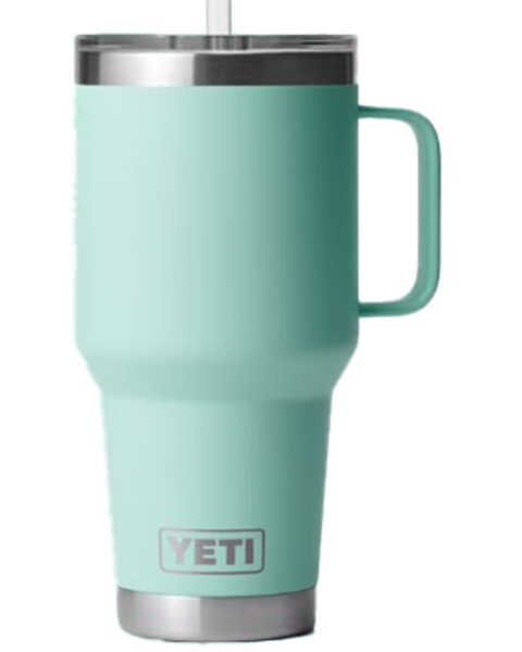 Image #1 - Yeti Rambler® 35oz Mug With Straw Lid , Seafoam, hi-res
