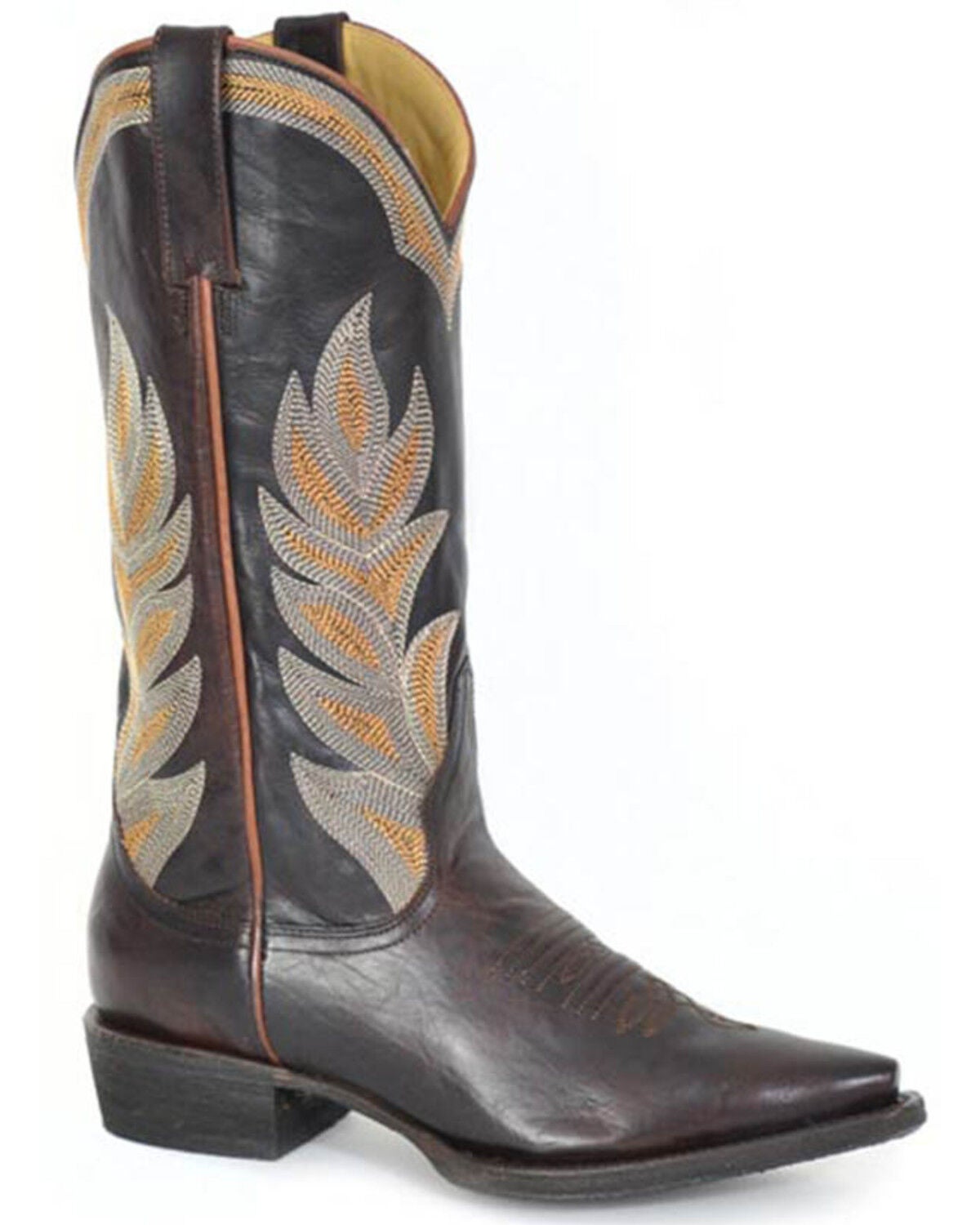Image #1 - Stetson Women's Calista Tall Western Boots - Snip Toe, Brown, hi-res