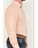 Image #3 - Resistol Men's Sunrise Heathered Solid Long Sleeve Button Down Western Shirt, Peach, hi-res