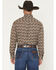 Image #4 - George Strait by Wrangler Men's Paisley Print Long Sleeve Button-Down Stretch Western Shirt - Big, Brown, hi-res