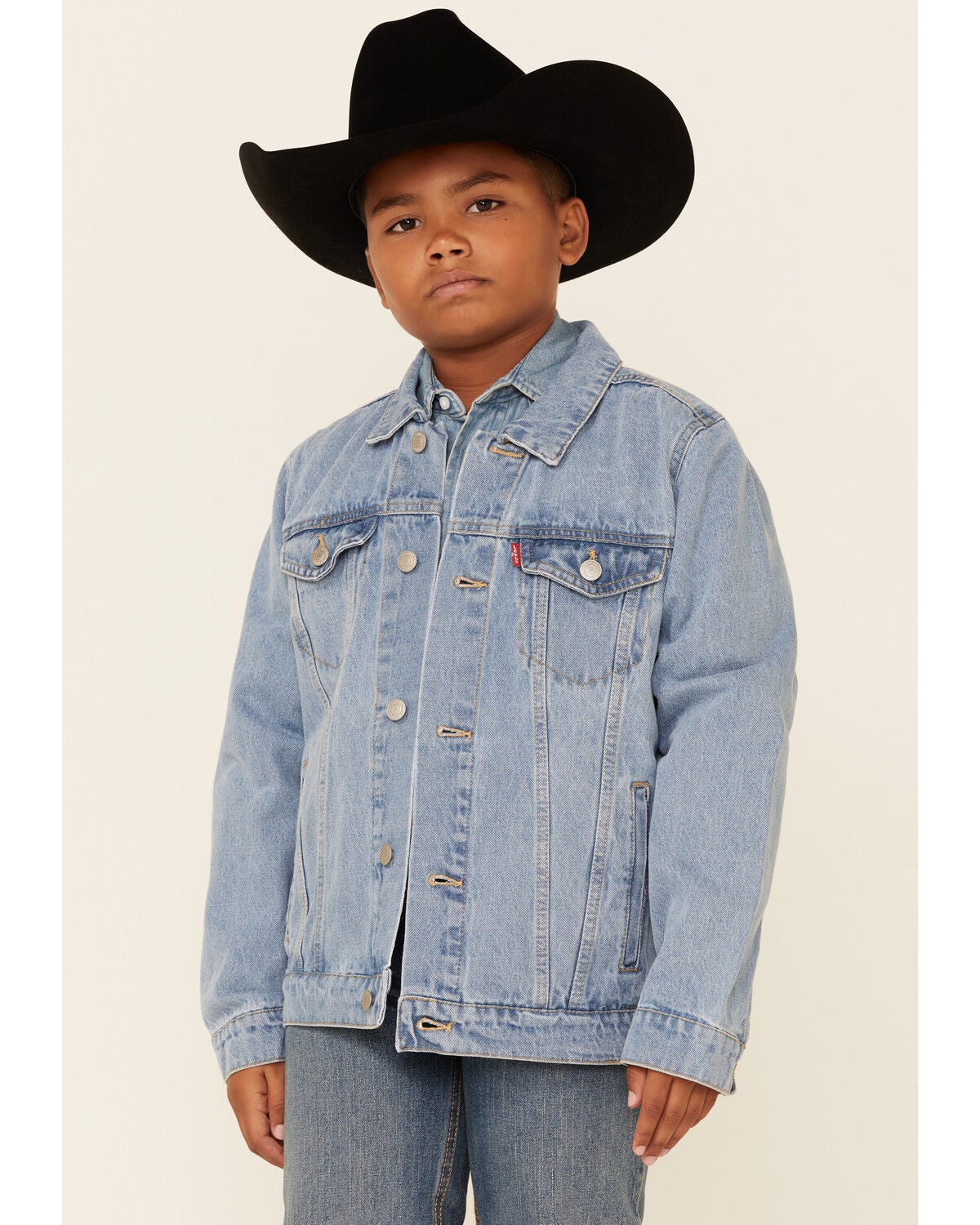 Levi's Boys' Light Wash Denim Button 