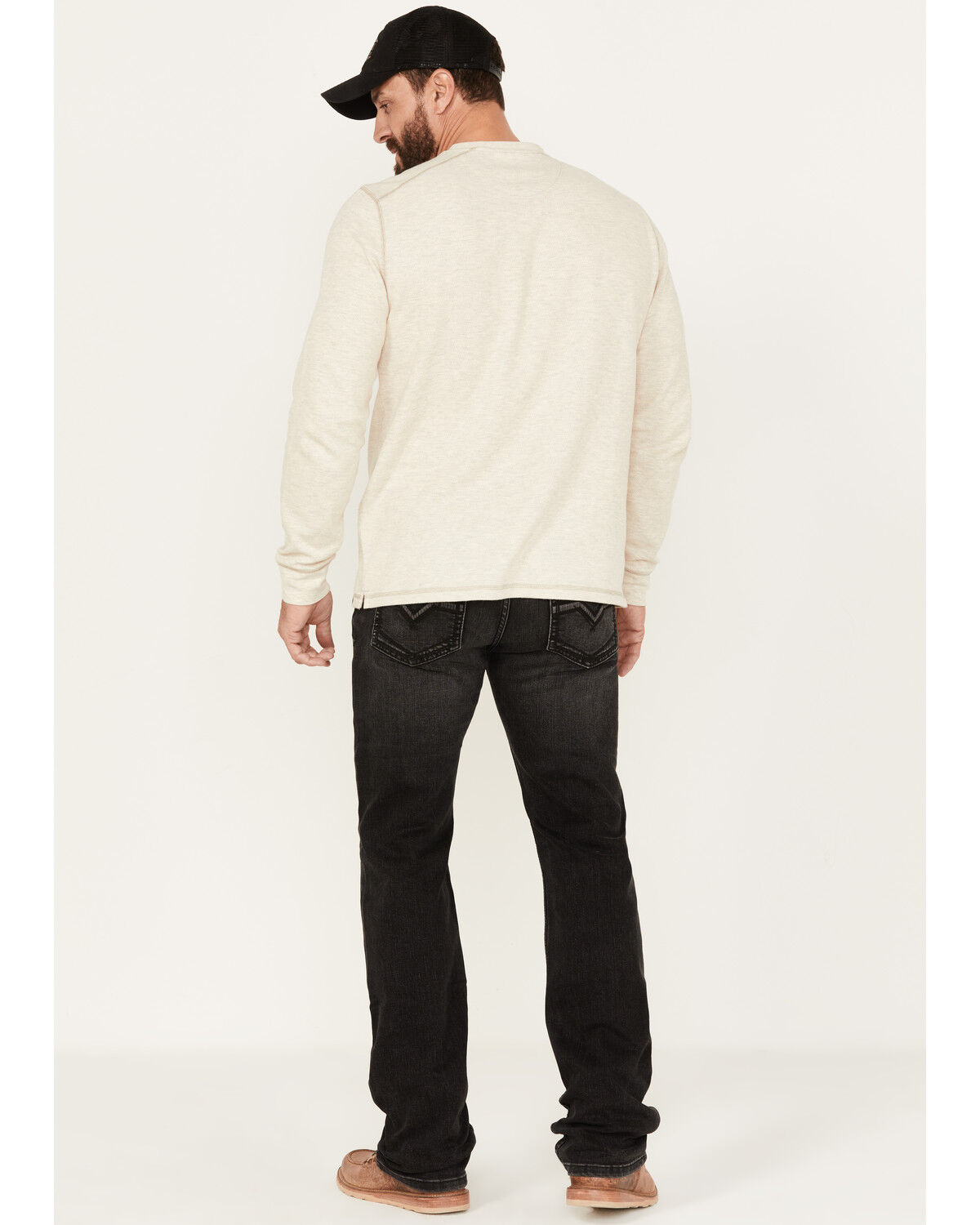 Image #3 - Moonshine Spirit Men's Rocky Mountain Black Wash Slim Straight Stretch Denim Jeans, Black, hi-res
