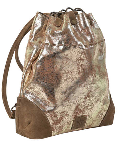 STS Ranchwear By Carroll Women's Flaxen Roan Drawstring Backpack, Brown, hi-res
