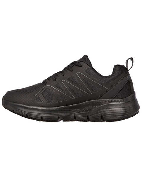 Image #2 - Skechers Men's Arch Fit Axtell Work Shoes - Round Toe , Black, hi-res