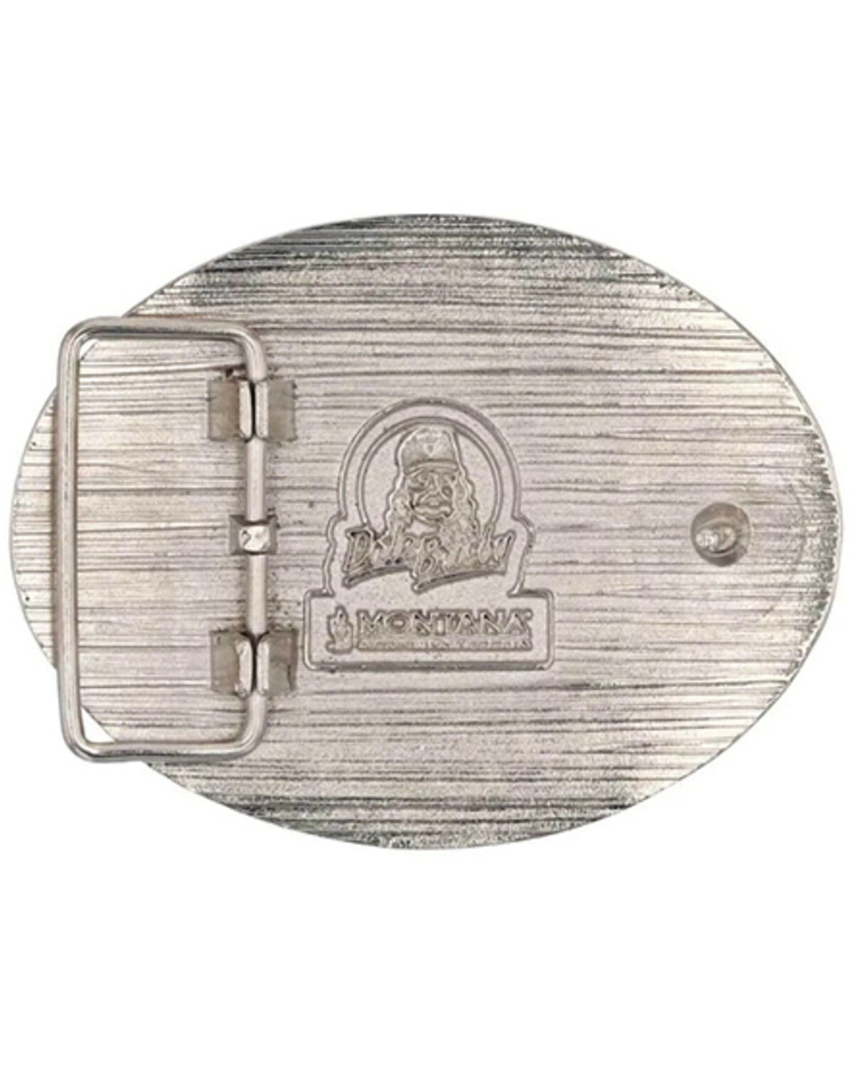 Image #2 - Montana Silversmiths Men's Dale Brisby Rodeo Blues Attitude Buckle, Silver, hi-res
