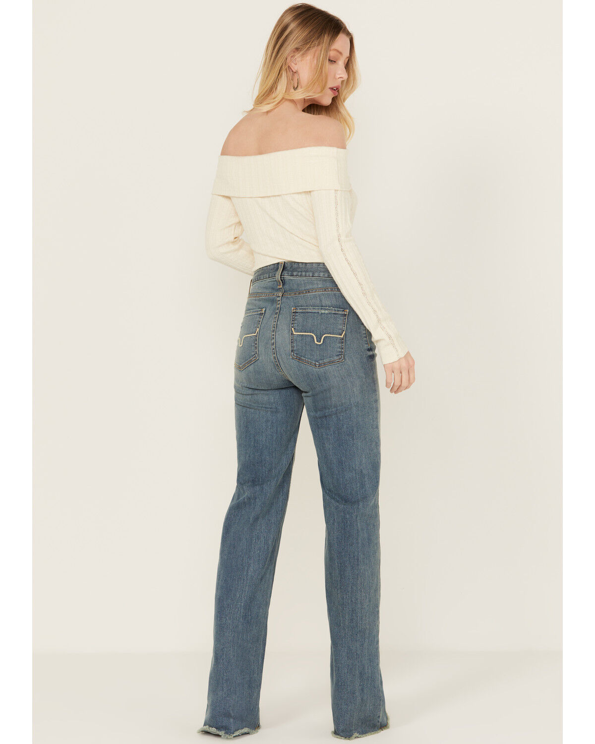 Image #3 - Kimes Ranch Women's Olivia Medium Wash High Rise Wide Leg Jeans, Medium Wash, hi-res