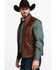 Image #3 - Scully Leatherwear Men's Quilted Leather Vest , , hi-res