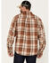 Image #4 - Brothers and Sons Men's Plaid Print Long Sleeve Button Down Flannel Shirt, Dark Brown, hi-res
