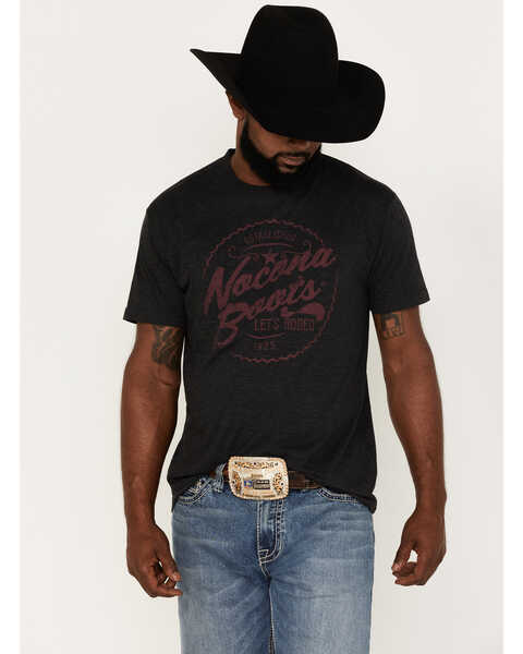 Nocona Men's Let's Rodeo Graphic T-Shirt, Black, hi-res