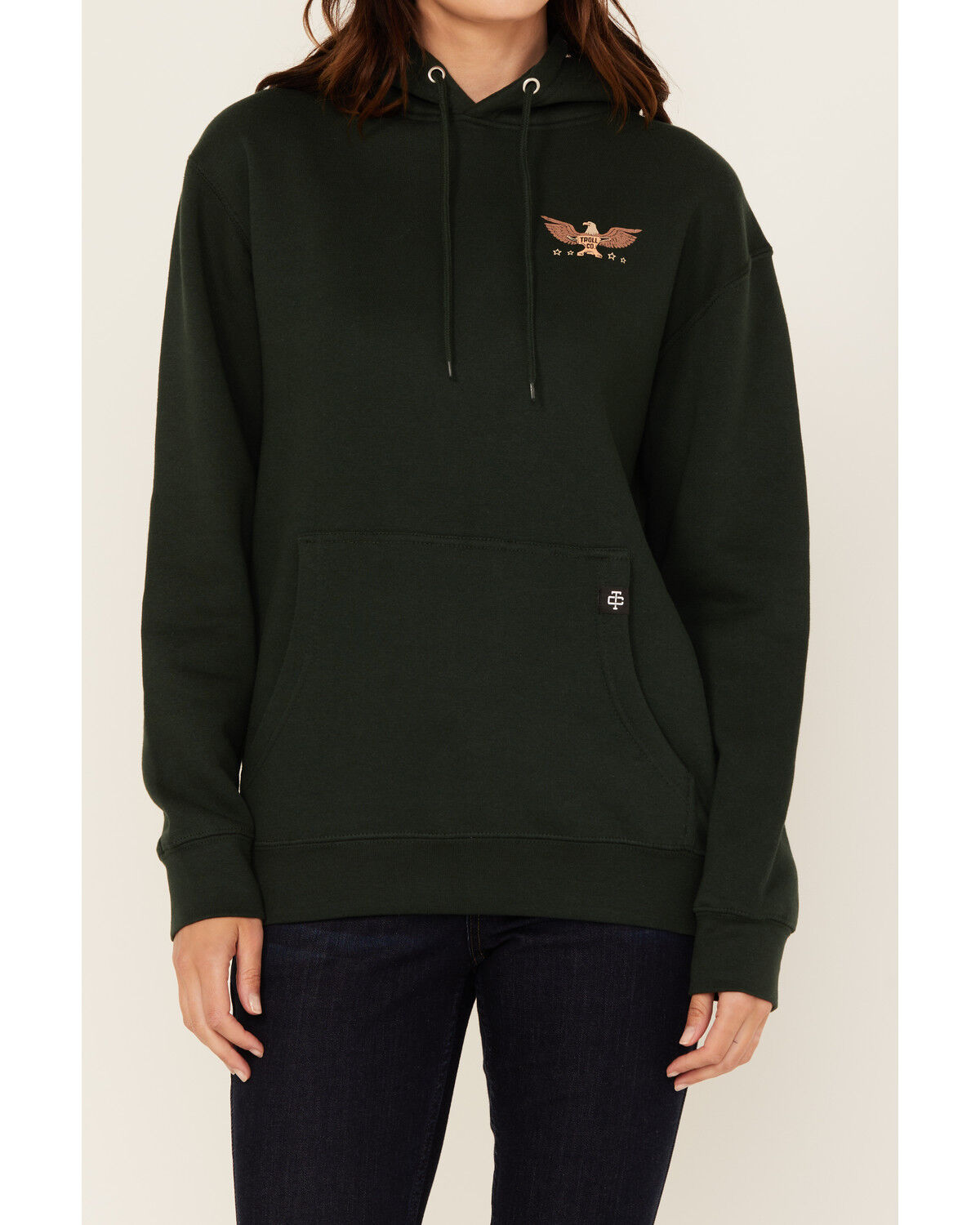 Image #4 - Troll Co Women's Rosie Graphic Hoodie, Forest Green, hi-res