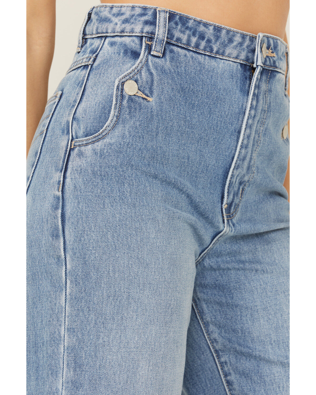 Image #2 - Rolla's Women's Heidi Light Wash High Rise Wide Jeans, Blue, hi-res