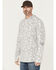 Image #1 - Hawx Men's Sundown Camo Print Hooded Work Shirt, Grey, hi-res