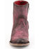 Image #4 - Ferrini Women's Stacey Leather Ankle Booties - Round Toe, Purple, hi-res