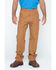 Image #1 - Carhartt Double Duck Dungaree Fit Khaki Work Jeans - Big, Brown, hi-res
