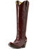 Image #2 - Ariat Women's Casanova Crocodile Print Tall Western Boots - Snip Toe, Red, hi-res