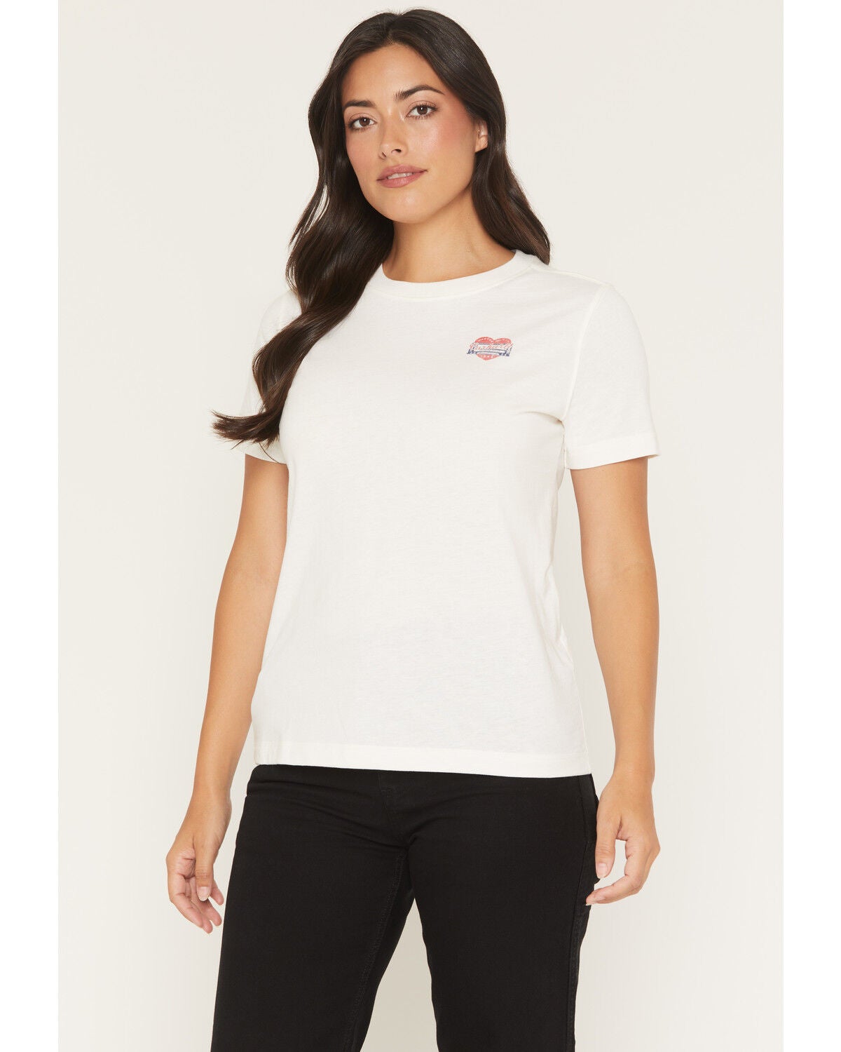Image #2 - Carhartt Women's Irvine Relaxed Heritage Short Sleeve Graphic Tee, Off White, hi-res