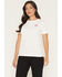 Image #2 - Carhartt Women's Irvine Relaxed Heritage Short Sleeve Graphic Tee, Off White, hi-res