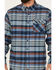 Image #3 - Dakota Grizzly Men's Brock Plaid Print Long Sleeve Button-Down Flannel Shirt, Blue, hi-res