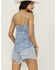 Image #4 - Wrangler Women's Smocked Bandana Top, Blue, hi-res