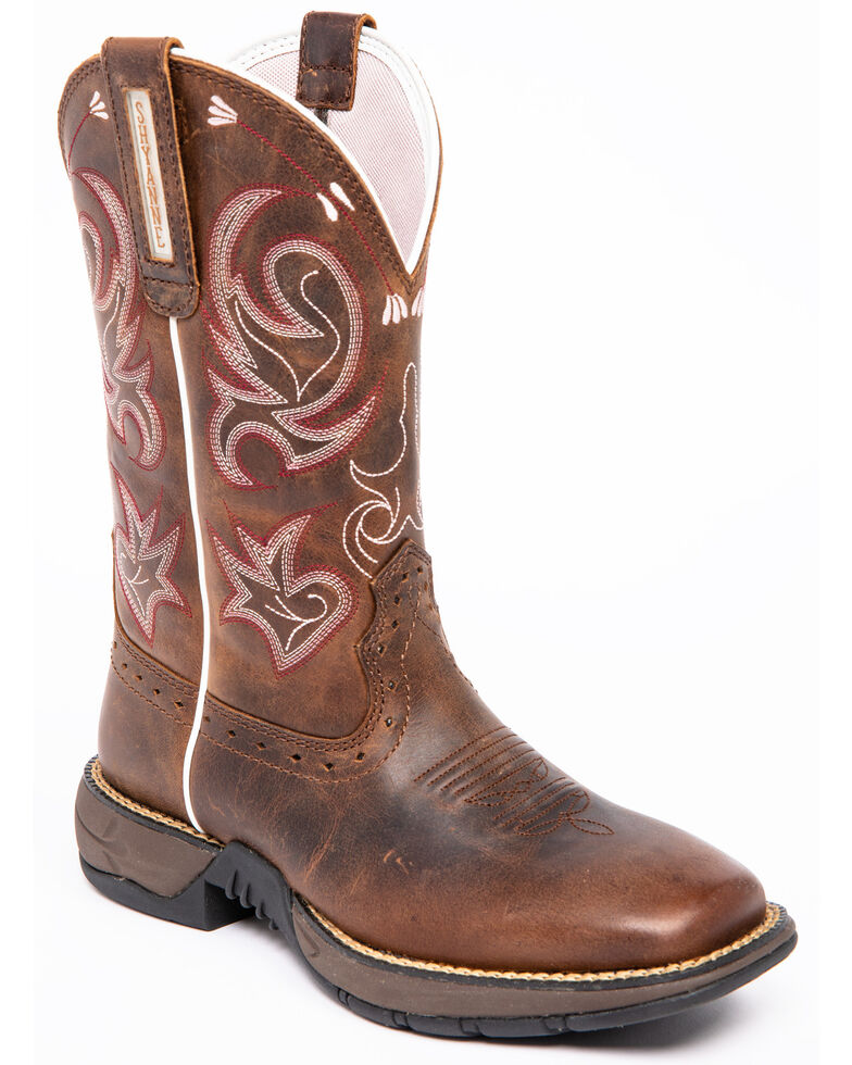 Rank 45 Women's Xero Gravity Lite Western Boots - Broad Square Toe, Brown, hi-res