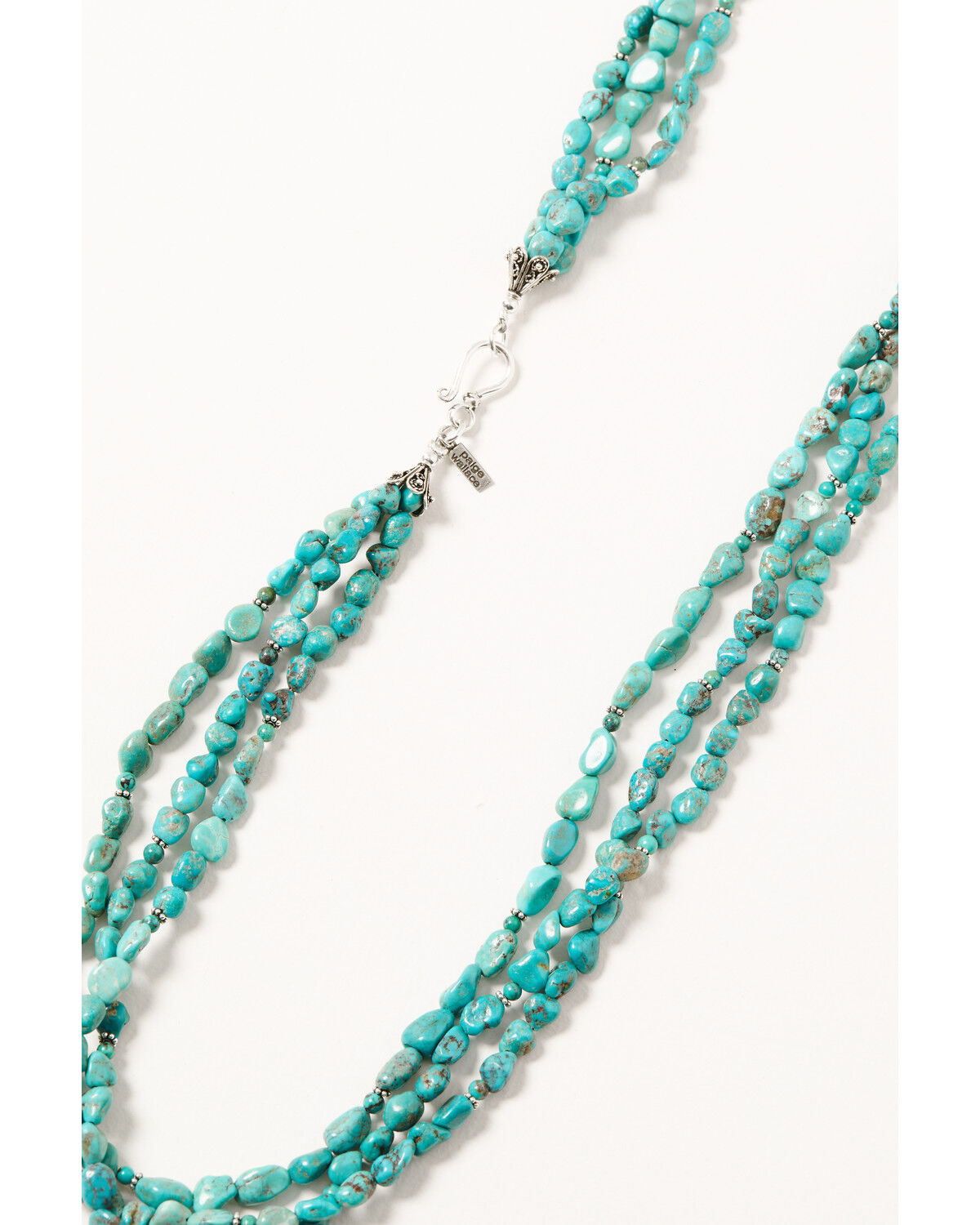 Image #2 - Paige Wallace Women's Turquoise 3-Strand Long Beaded Necklace, Turquoise, hi-res