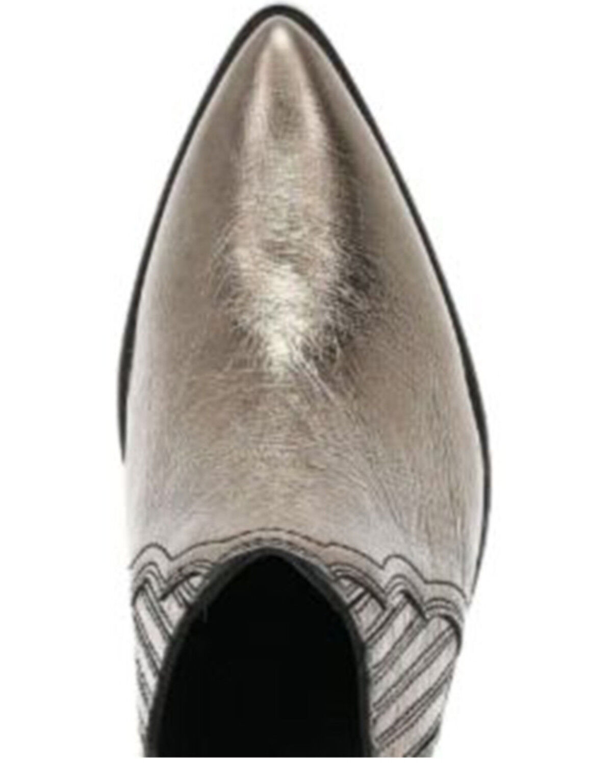 Image #6 - Frye Women's Sara Metallic Western Mules - Round Toe, Bronze, hi-res