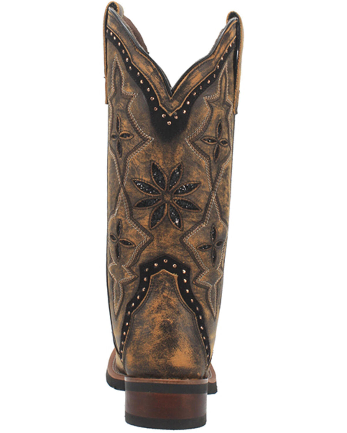 Image #5 - Laredo Women's Bouquet Western Performance Boots - Broad Square Toe, Brown, hi-res