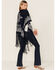 Image #4 - Idyllwind Women's Paisley Stadium Fringe Shawl, Navy, hi-res