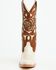 Image #4 - Shyanne Women's Rose Western Boots - Round Toe, Cream, hi-res