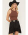 Image #1 - Shyanne Women's Esme Cross Concho Belt, Black, hi-res