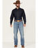 Image #1 - Wrangler Retro Men's Nolen Light Wash Slim Bootcut Stretch Denim Jeans - Tall, Light Wash, hi-res