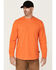 Image #1 - Hawx Men's Logo Long Sleeve Graphic Work T-Shirt, Orange, hi-res
