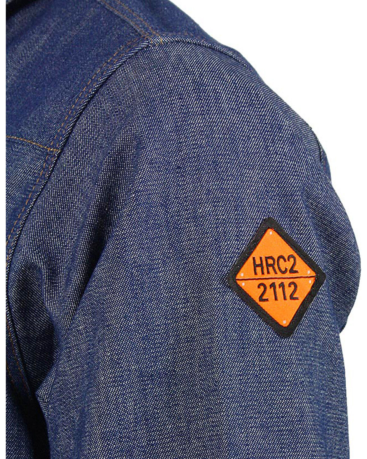 Image #2 - Wrangler Men's FR Long Sleeve Snap Western Work Shirt - Big, Blue, hi-res