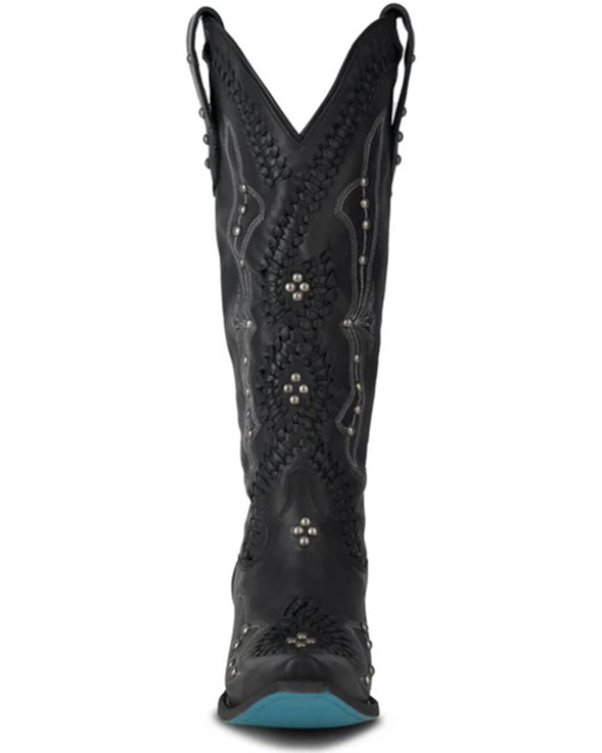 Image #4 - Lane Women's Cossette Tall Western Boots - Snip Toe, Jet Black, hi-res