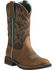 Ariat Women's Delilah Western Performance Boots - Round Toe, Brown, hi-res