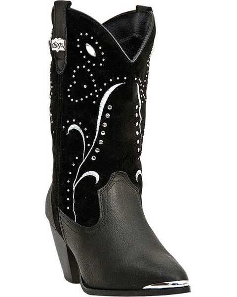 Dingo Ava Studded Cowgirl Boots - Medium Toe, Black, hi-res