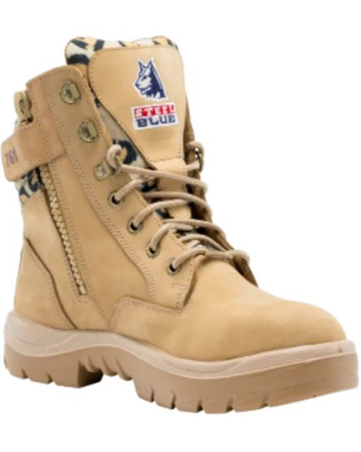 Image #1 - Steel Blue Women's Southern Cross 6" Water Resistant Work Boots - Steel Toe, Cheetah, hi-res