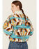 Image #4 - Panhandle Women's Abstract Print Sherpa Sweater Jacket, Multi, hi-res