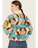 Panhandle Women's Abstract Print Sherpa Sweater Jacket , Multi, hi-res