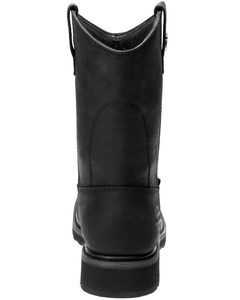 Harley Davidson Men's Altman Waterproof Western Work Boots - Soft Toe, Black, hi-res