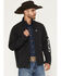 Image #1 - Ariat Men's Logo Concealed Carry Softshell Jacket - Big, Black, hi-res