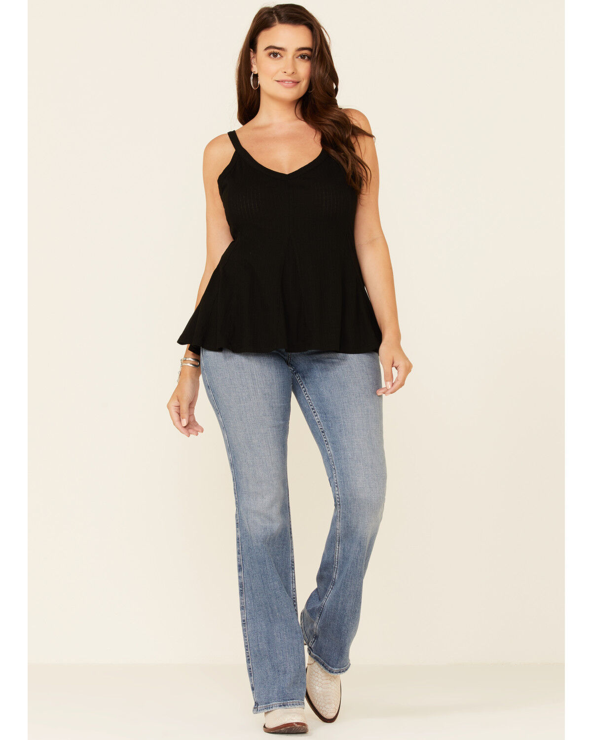 Image #1 - Idyllwind Women's Rebel Wild Heart Bootcut Jeans, Blue, hi-res