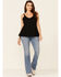 Image #1 - Idyllwind Women's Rebel Wild Heart Bootcut Jeans, Blue, hi-res