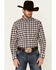 Ariat Men's Mach Stretch Small Plaid Long Sleeve Button Down Western Shirt , Aqua, hi-res
