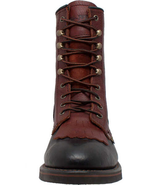 Image #3 - Ad Tec Women's 8" Tumbled Leather Packer Boots - Soft Toe, Multi, hi-res