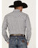 Image #4 - Rough Stock By Panhandle Men's Dobby Small Plaid Print Long Sleeve Pearl Snap Western Shirt , White, hi-res