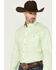Image #2 - George Strait by Wrangler Men's Solid Long Sleeve Button-Down Stretch Western Shirt, Light Green, hi-res