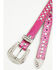 Image #2 - Shyanne Girls' Heart Medallion Bling Belt, Pink, hi-res