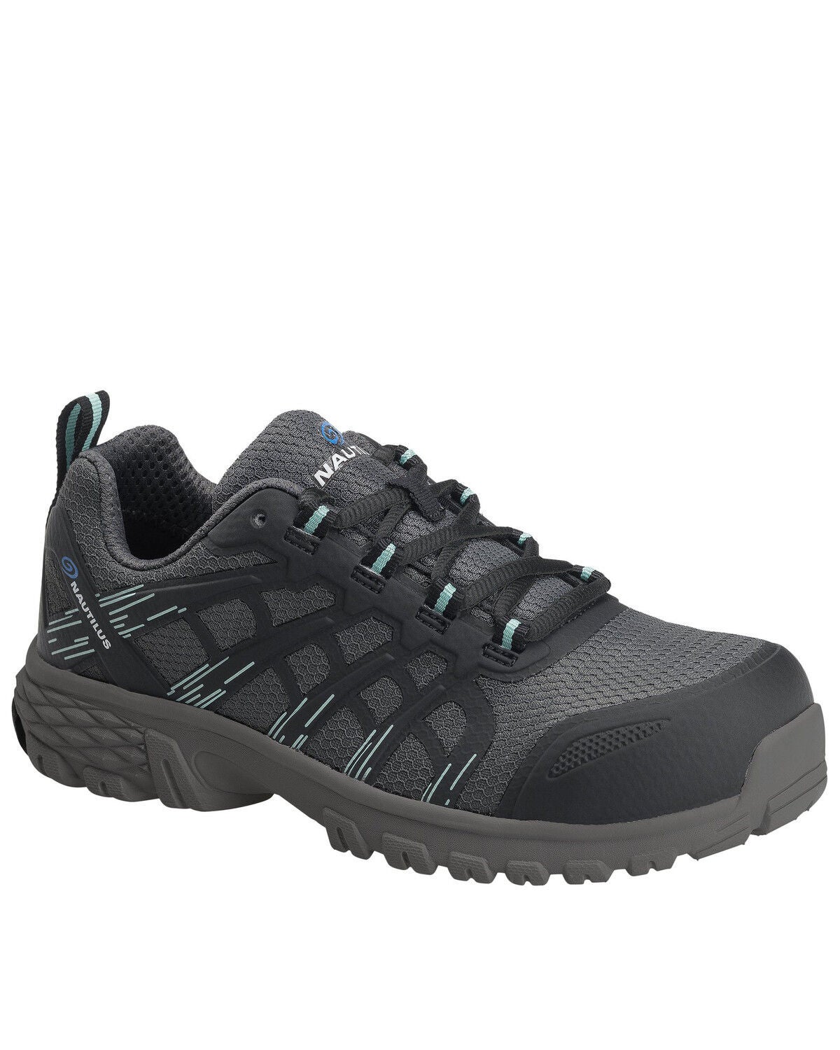 Nautilus Women's Stratus Slip Resisting Work Shoes - Composite Toe, Grey, hi-res
