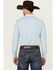 Image #4 - Gibson Men's Gma's Couch Mosaic Medallion Print Long Sleeve Snap Western Shirt, Light Blue, hi-res